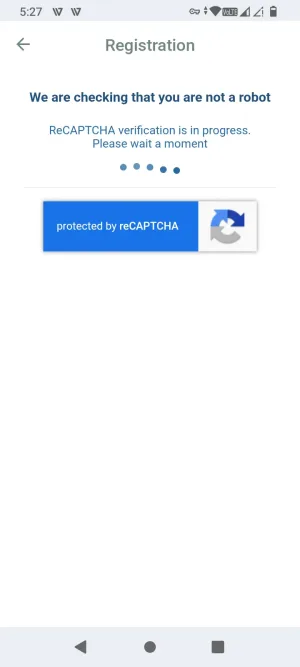 Linebet reCAPTCHA verification in progress