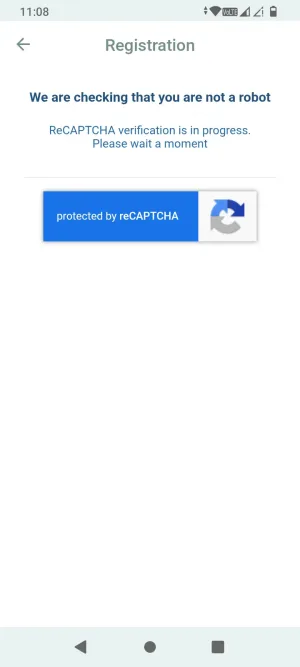 SpinBetter reCAPTCHA verification in progress