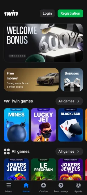 1win screenshot 2