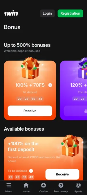 1win screenshot 6