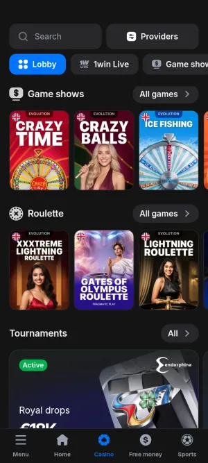 1win screenshot 10