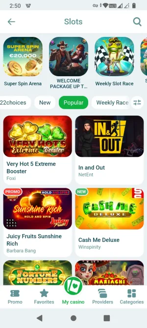 22Bet screenshot 9
