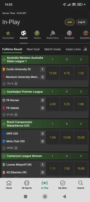 Bet365 screenshot 2