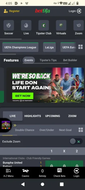 Bet9ja screenshot 1