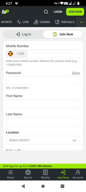 Betpawa screenshot 6