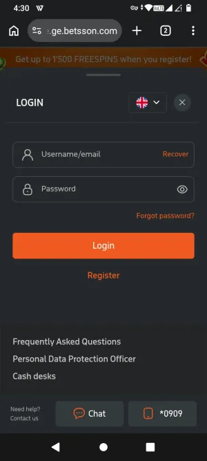 Betsson screenshot 3