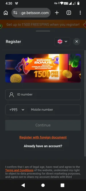Betsson screenshot 4