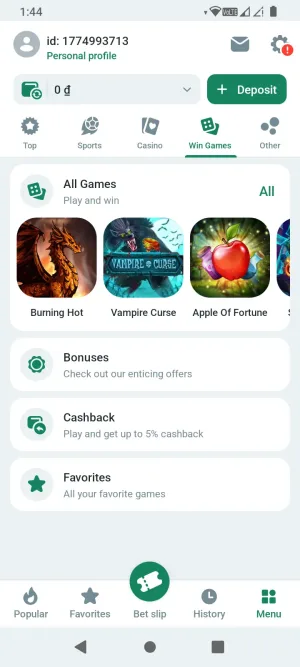 BetWinner screenshot 5
