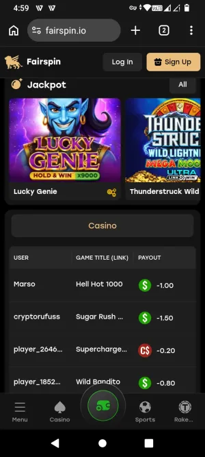 Fairspin screenshot 8