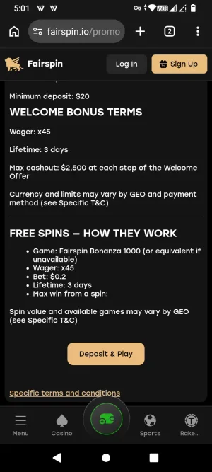 Fairspin screenshot 13