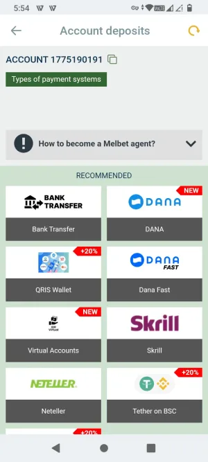 Melbet screenshot 1