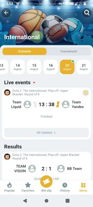Melbet screenshot 3