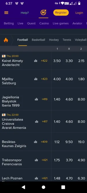 MozzartBET screenshot 4