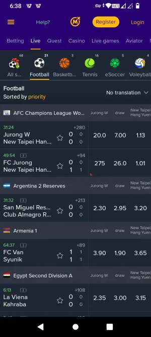 MozzartBET screenshot 6